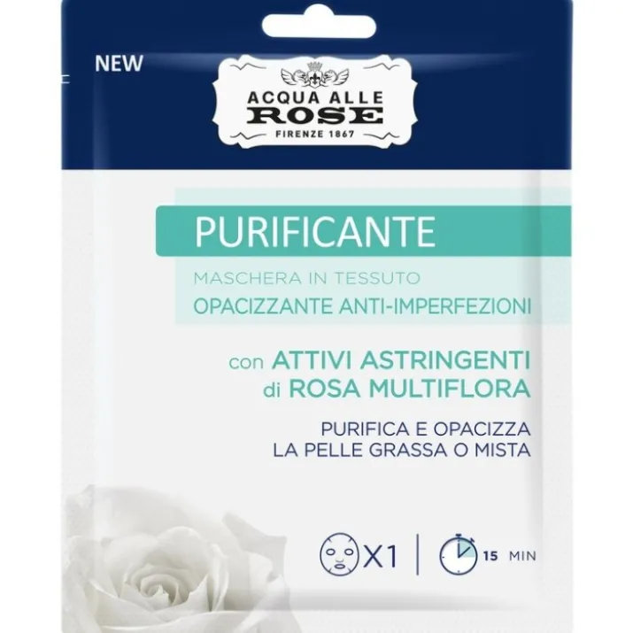 ACQUA DI ROSE Maschera Viso In Tessuto Purificante ROBERTS