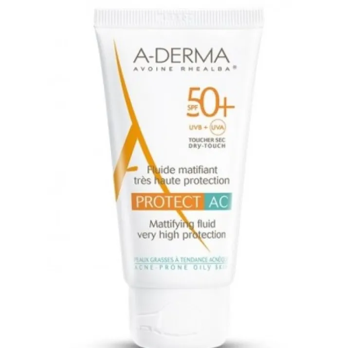 A-Derma Protect AC Fluido Opacizzante Spf50 + 40ml
