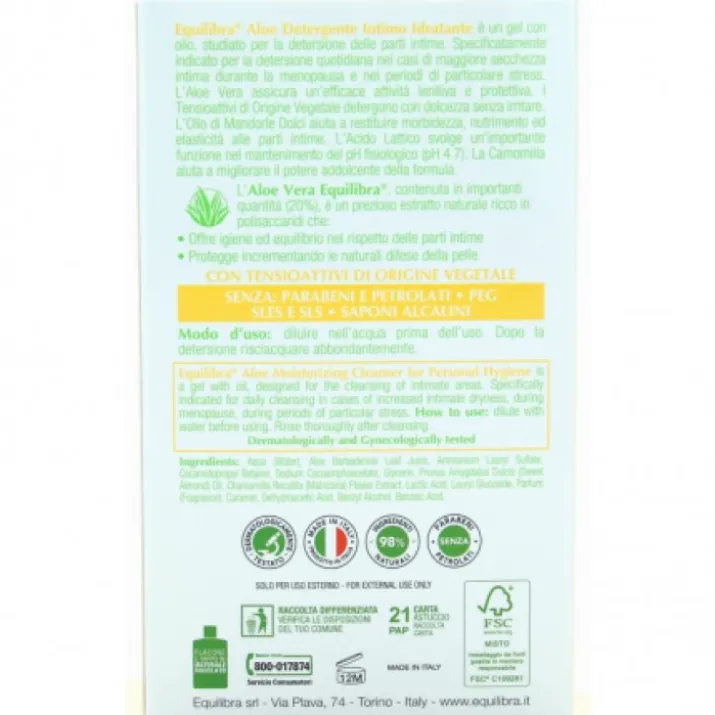 Aloe Detergente Intimo Delicato Equilibra® 200ml