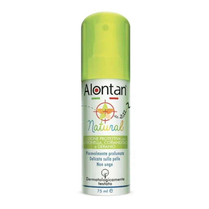 Alontan® Natural Lozione Protettiva Con Citronella Coriandolo E Geranio 75ml