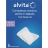 Alvita Compressa Adesiva Sterile Tessuto 10 x 16 cm, 5 Pezzi