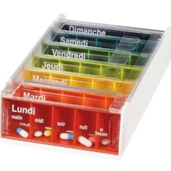 Anabox Porta Pillole Settimanale Arcobaleno