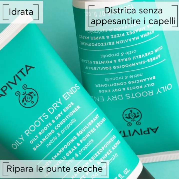 Apivita Balsamo Equilibrante Per Radici Oleose E Punte Secche Con Ortica E Propoli 150ml