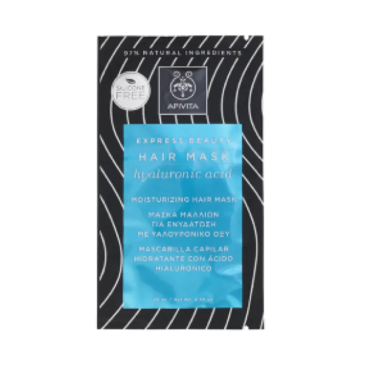 Apivita Hair Mask Maschera Capelli Idratante con Acido Ialuronico 20ml