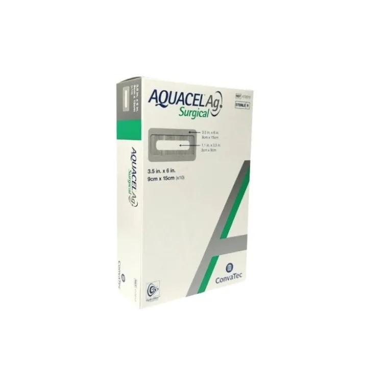 Aquacel AG Surgical 9x15cm 10 Pezzi