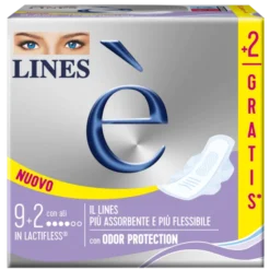 Assorbenti in Lactifless con Ali Lines è 9+2 Pezzi