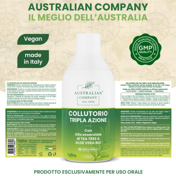 Australian Company Tea Tree Collutorio, 400 ml