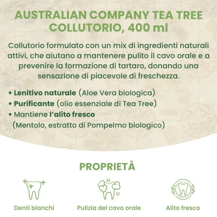 Australian Company Tea Tree Collutorio, 400 ml