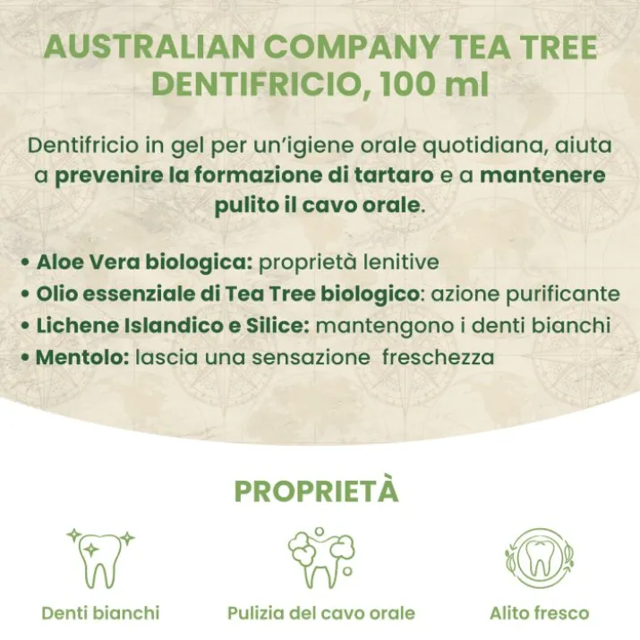 Australian Company Tea Tree Dentifricio, 100 ml