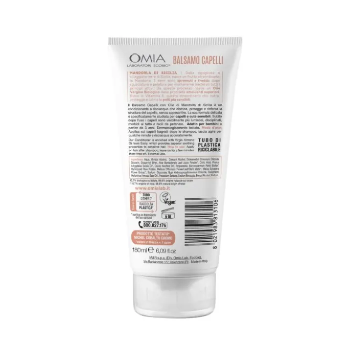 Balsamo Capelli MandorlaDi Sicilia Omia 180ml