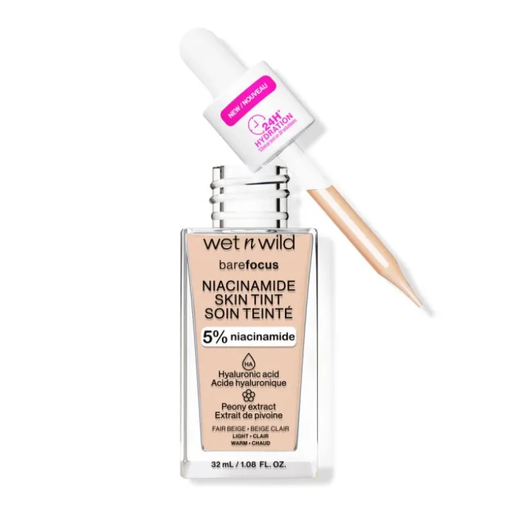 Bare Focus Niacinamide Skin Tint Fair Beige Wet N Wild 32ml