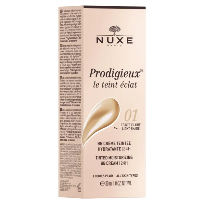 BB Crema Colorata Idratante 01 Chiara Prodigieux NUXE 30ml
