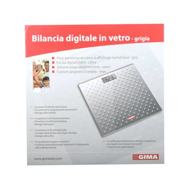 BILANCIA DIGITALE VETRO GRIGIA