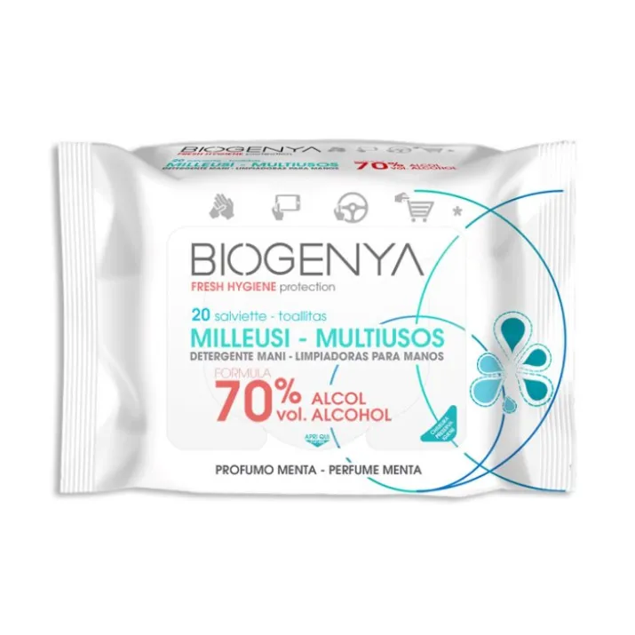 Biogenya Milleusi 20 Salviette Menta