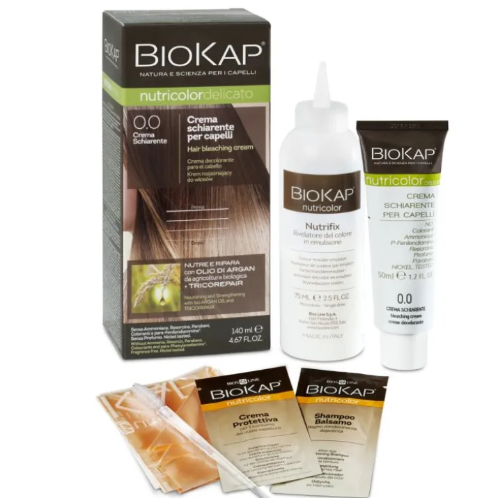 BioKap Nutricolor 0.0 Crema Schiarente Per Capelli 140ml
