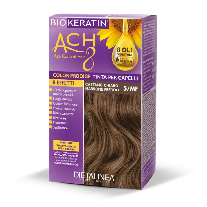 Biokeratin ACH8 Color Prodige Dietalinea 5/MF Castano Chiaro Marrone Freddo