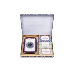 Blu Gift Box 3 Saponette Blu Costiera