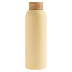 Bottiglia In Acciaio Past Yellow Matt 600ml Waterdrop®