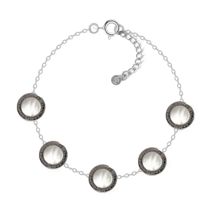 Bracciale Bottone Madreperla Bianco MyLovly