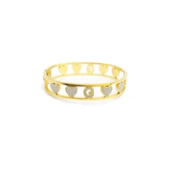 Bracciale Lettera G Rigido Oro Linea ABC MyLovly
