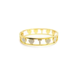 Bracciale Lettera T Rigido Oro Linea ABC MyLovly
