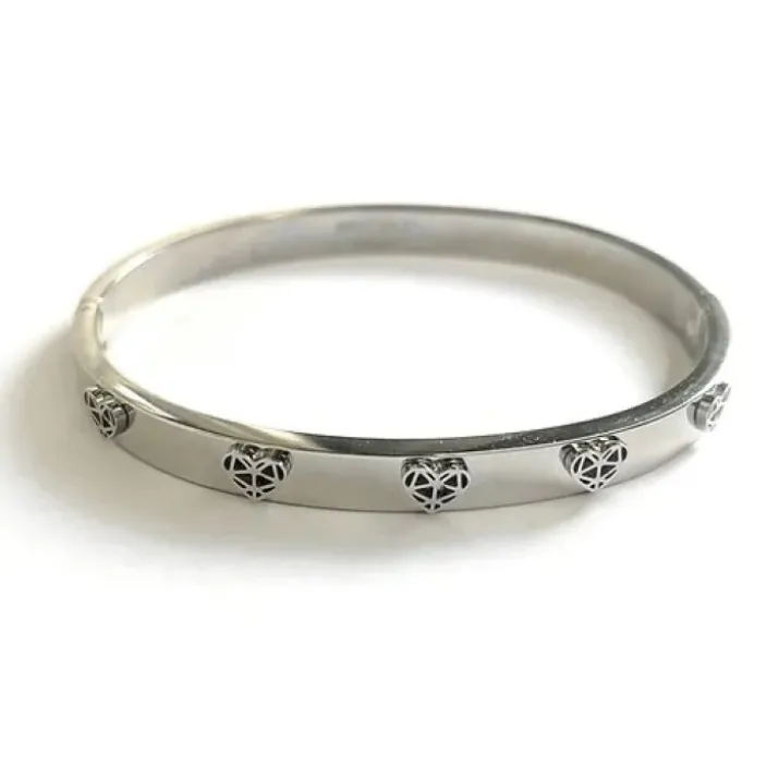 Bracciale Rigido Cuori Argento Collezione Sisters MyLovly