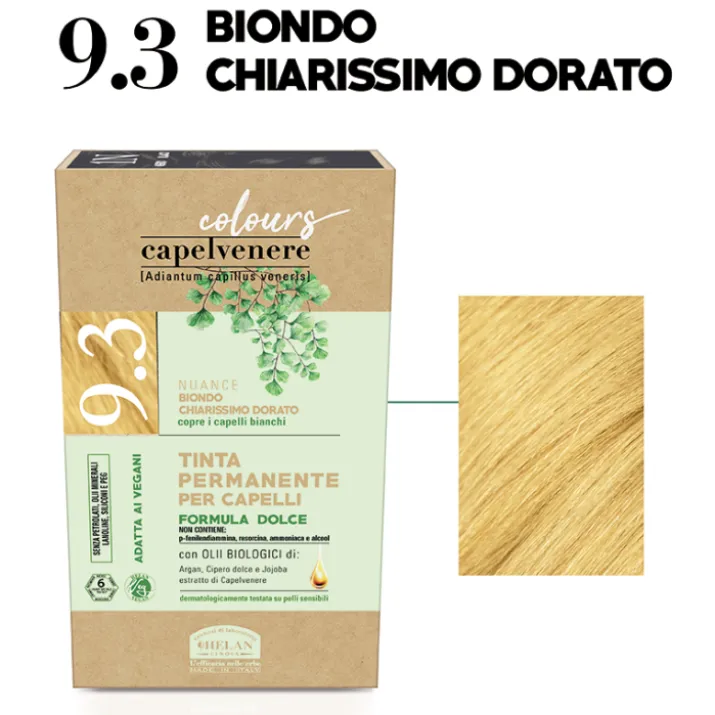 Capelvenere Colours Tinta Capelli 9,3 Biondo Chiarissimo Dorato Helan
