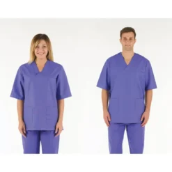 CASACCA COTONE AZZURRA L