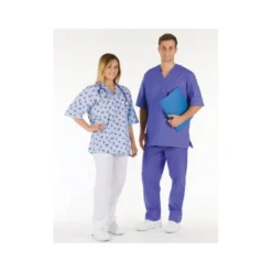 CASACCA COTONE AZZURRA M