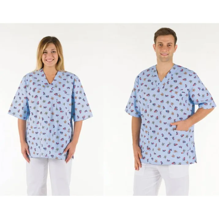 CASACCA COTONE CELESTE FANT L