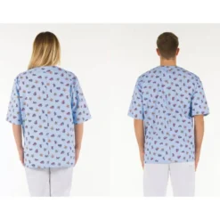 CASACCA COTONE CELESTE FANT XL