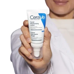 CeraVe Crema Viso Idratante PM con Acido Ialuronico, Niacinamide e 3 Ceramidi Essenziali, 50 ml