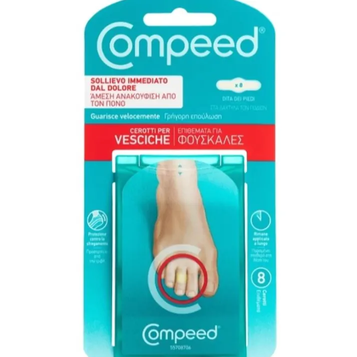 Cerotti Per Vesciche Alle Dita Dei Piedi Compeed® 8 Pezzi