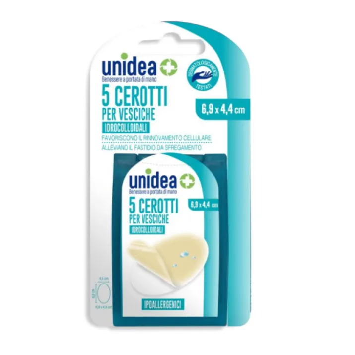 CEROTTI PER VESCICHE unidea 6,9x4,4cm 5 Cerotti