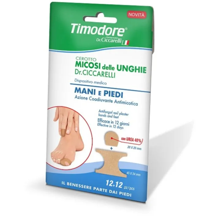 Cerotto Micosi Unghie Timodore 12+12 Pezzi