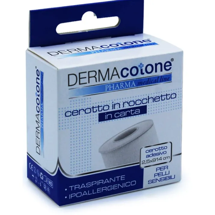 CEROTTO ROCCHETTO IN CARTA DERMACOTONE® 2,5X914CM