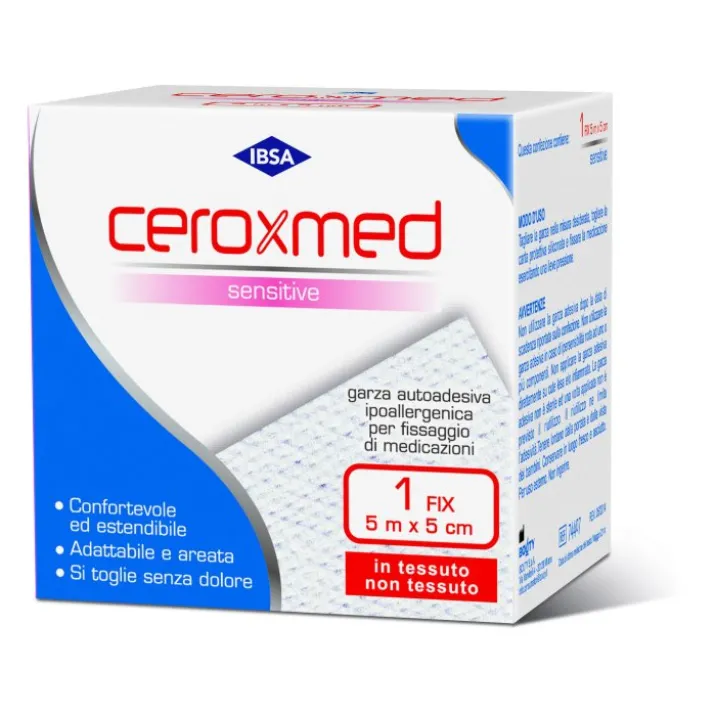 Ceroxmed Sensitive Fix IBSA 1 Garza Autoadesiva 5mx5cm