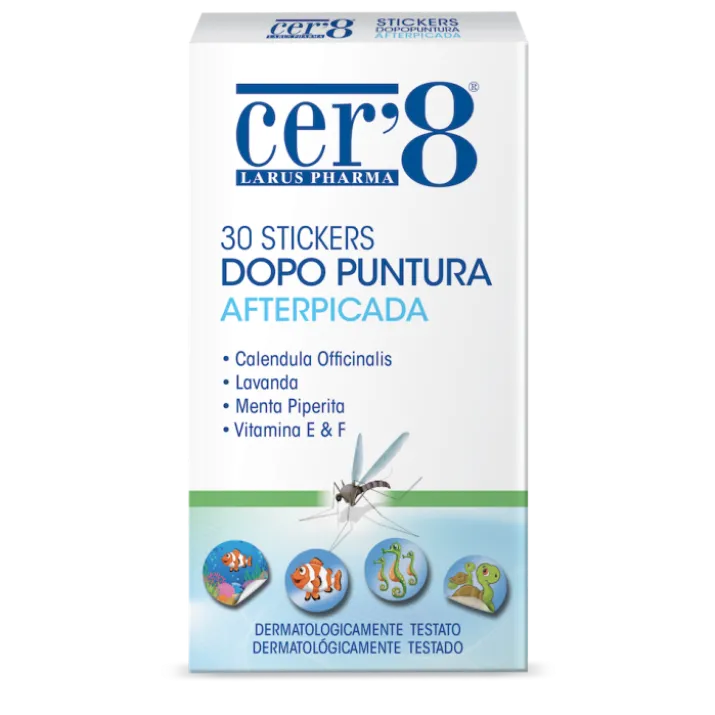 Cer'8 Stickers dopo Puntura Lenitivi 30pz
