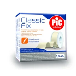 Classic Fix 1,25cm x 5m Cerotto su Rocchetto in Tela PIC