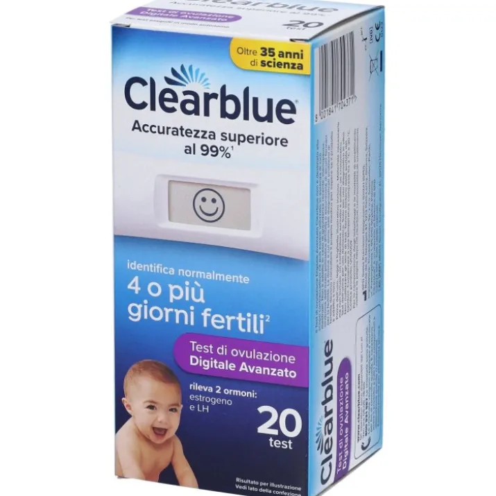 Clearblue Test di Ovulazione Digitale Avanzato 20 Test
