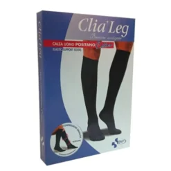 Clia Leg Calza Uomo Positano Cotton 16-20mmHg Nero Tg.L