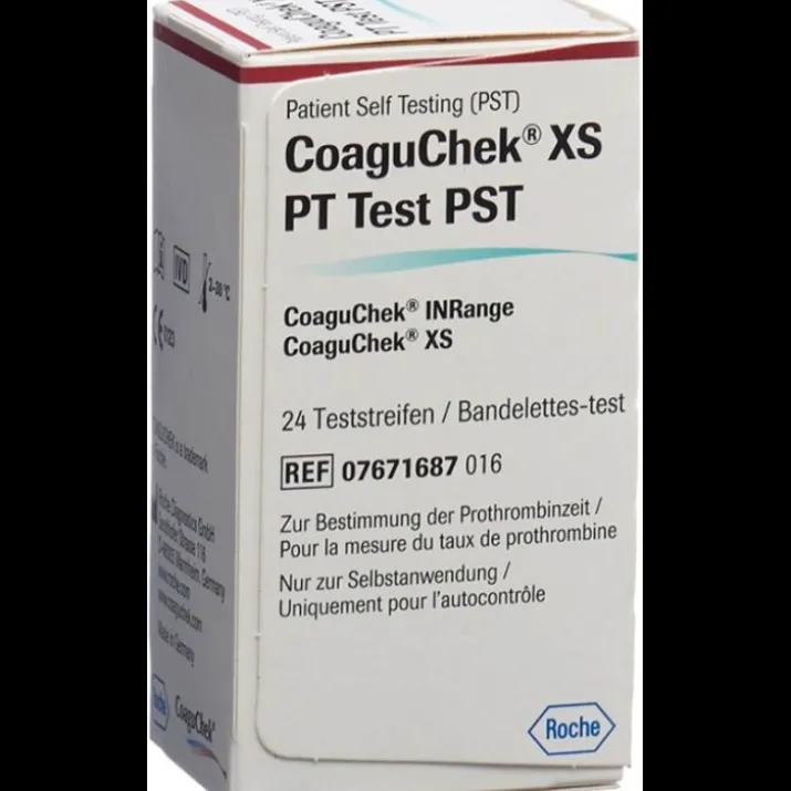 Coaguchek XS PT Test PST Roche 24 Strisce Reattive