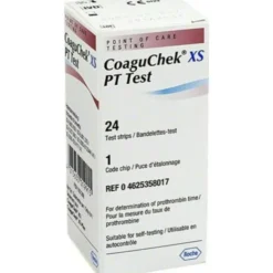 CoaguChek XS PT Test Strips Roche 24 Strips