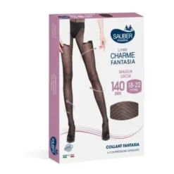 Collant 140 Charme Fantasia Chic Nero Tg.1 Sauber