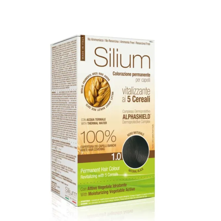 Colorazione Permanente Nero Naturale 1.0 Silium Cosmetici 1 Kit