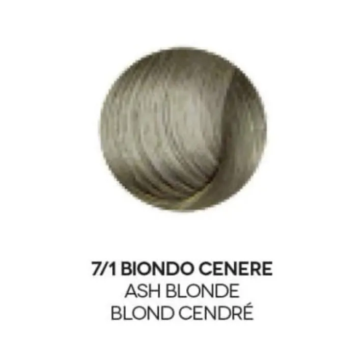 Colore in Olio Per Capelli 7/1 Biondo Cenere Organics Pharm