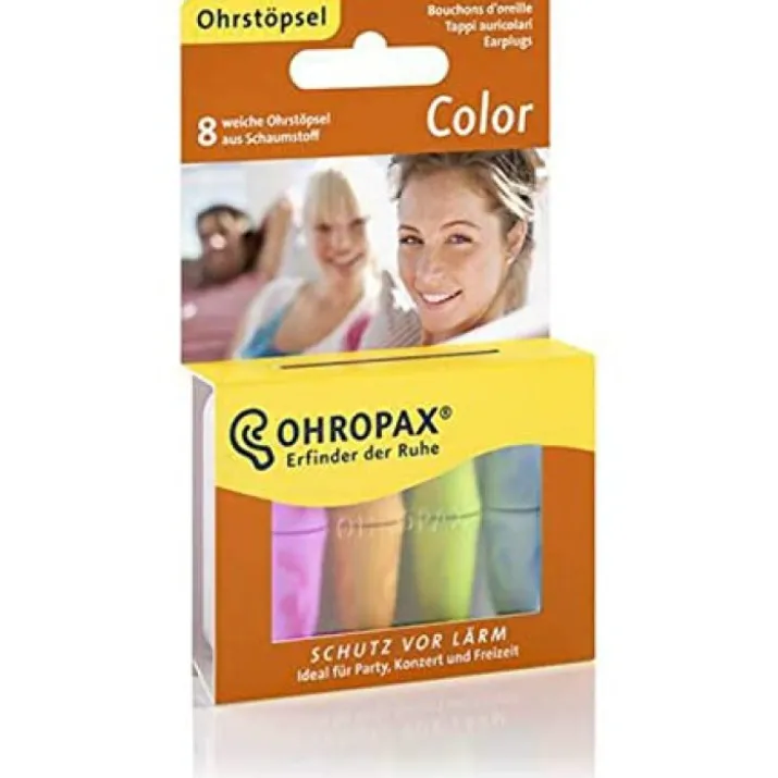 Color Ohropax 8 Tappi Auricolari