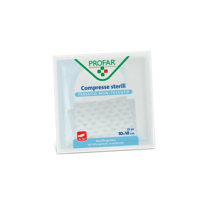 Compresse Sterili in TNT 10x10cm PROFAR® 25 Pezzi