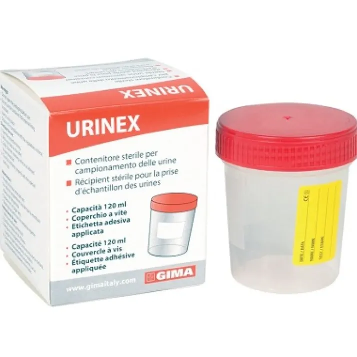 CONTENITORE URINA 120ML - Confezione da 100 Pezzi