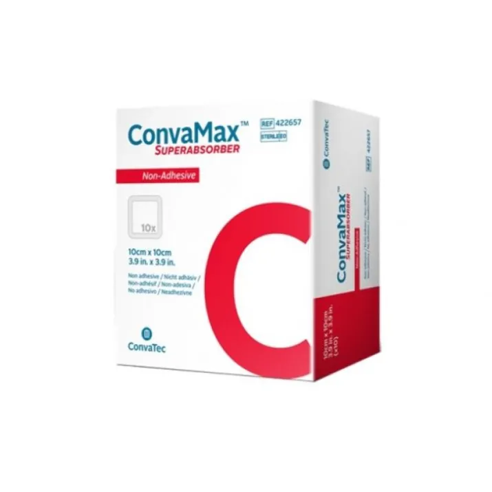 ConvaMax Superabsorber Non-Adhesive ConvaTec 10X10cm 10 Medicazioni